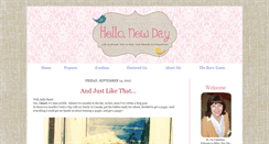 Desktop Screenshot of hello-newday.com